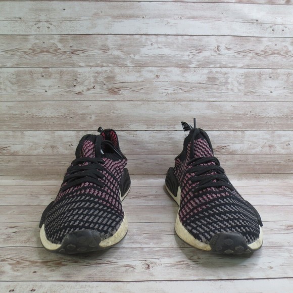 Adidas Shoes Mens 9.5 Black Pink NMD R1 STLT Slip On Running  Adidas Shoes Mens 9.5 Black Pink NMD R1 STLT Slip On Running Boost*
